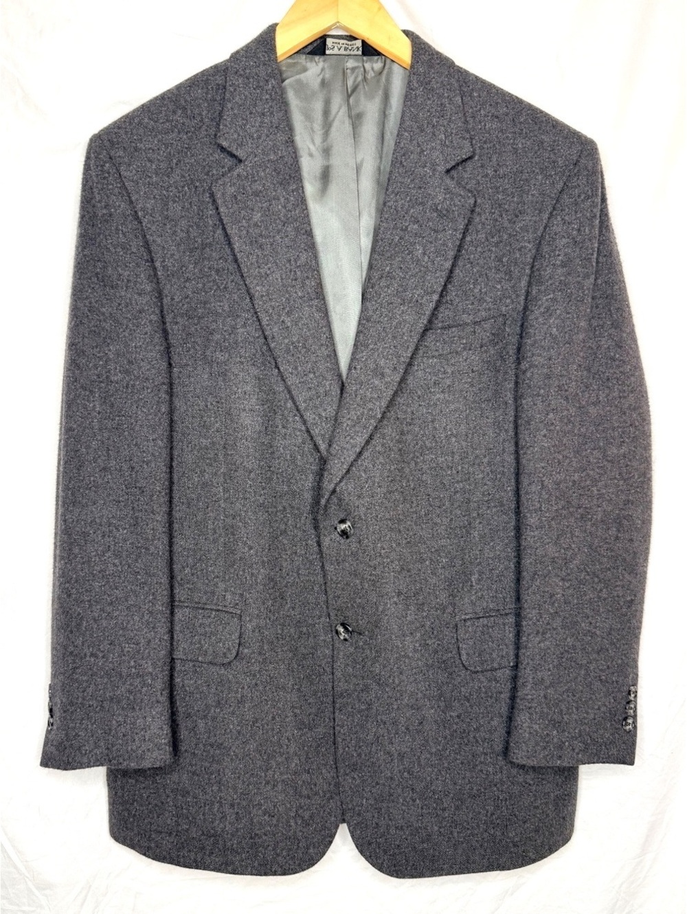 Jos. A. Bank 100% Camel Hair Blazer Gray 42R Sport Coat 2 Button Classic